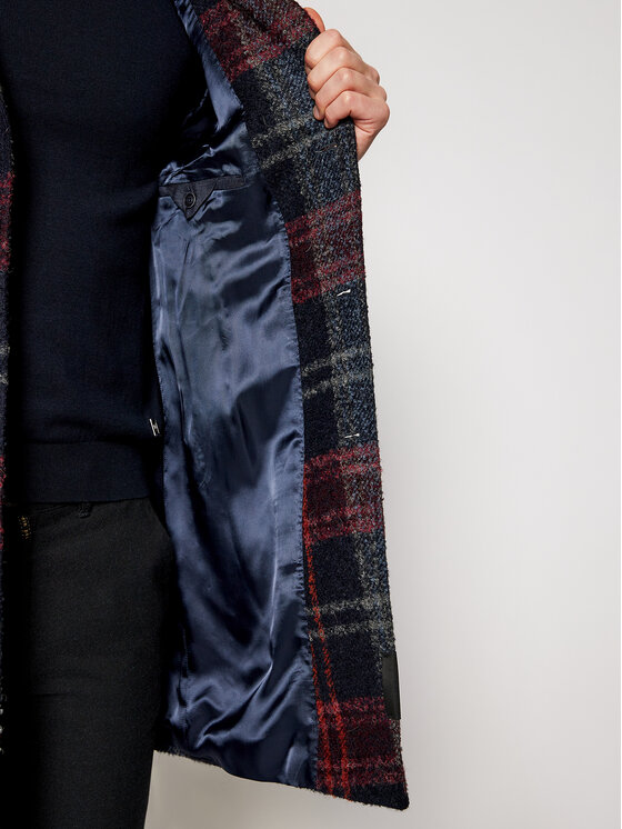 Baldessarini Baldessarini Μάλλινο παλτό Duncan 18654/8665/4304 Σκούρο μπλε Modern Fit