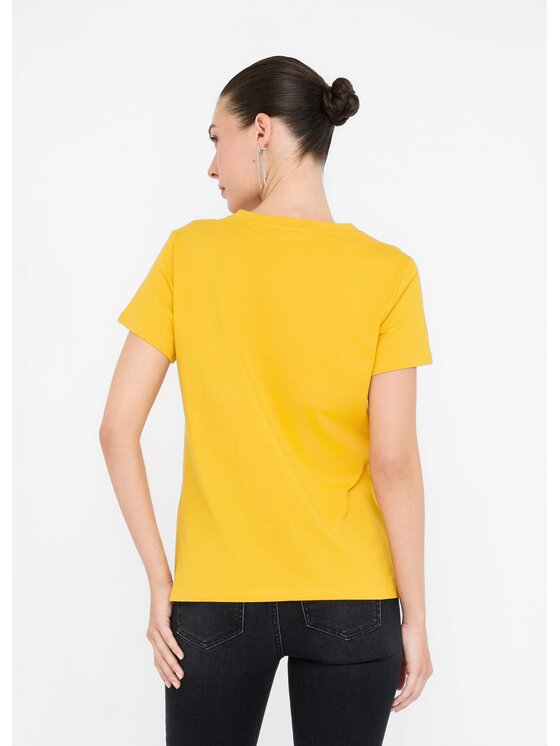 Liu Jo Liu Jo T-shirt TF5275JS923M9755 Giallo Regular Fit
