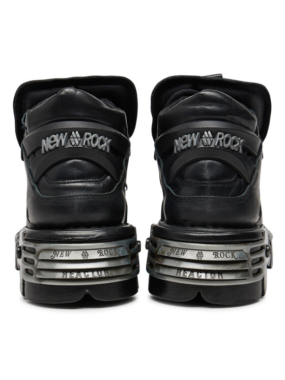 NEW ROCK Schnurstiefel M 110 S1 Schwarz Modivo