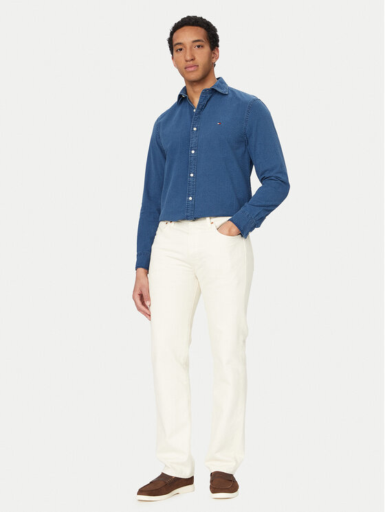 Tommy Hilfiger Tommy Hilfiger Koszula MW0MW42417 Niebieski Regular Fit