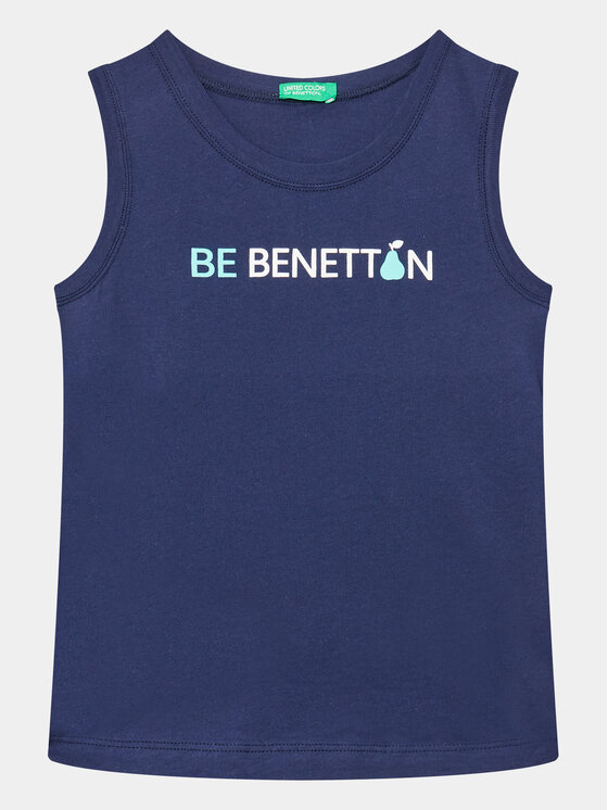 United Colors Of Benetton Top 3I1XGH00P Blu scuro Regular Fit, taglia : 90