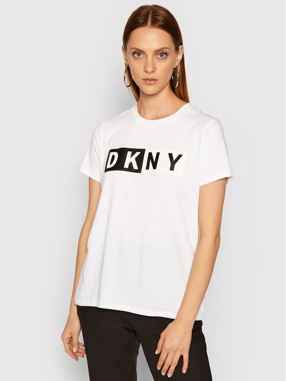 DKNY Sport Majica DP8T5894 Bela Regular Fit