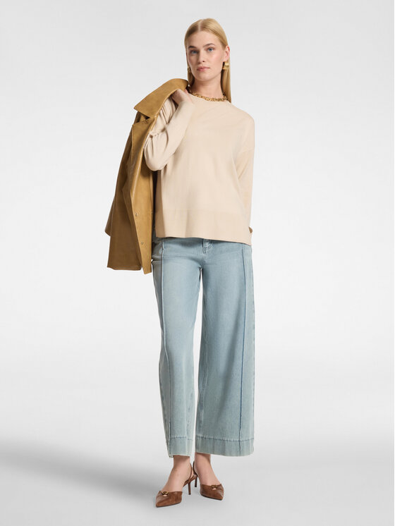 Elena Mirò Elena Mirò Maglione M035Z000796N002 Crema Over Fit