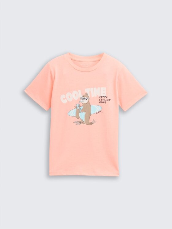 Tom Tailor T-Shirt, rozmiar 104/110 Pomarańczowy, 1046523-37778