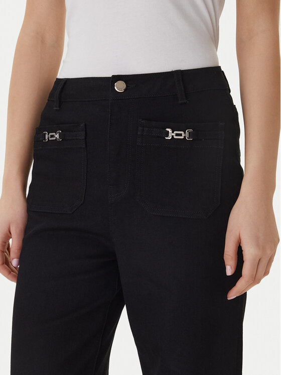 Morgan Morgan Džínsy 261-PSOFT1 Čierna Wide Leg