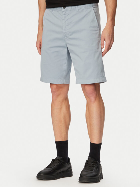 BOSS Bavlnené šortky 50536723 Svetlo modrá Slim Fit