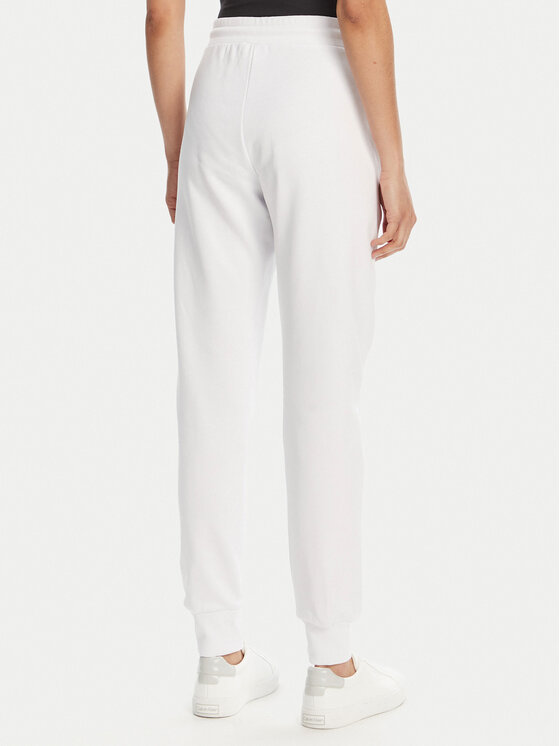 Versace Jeans Couture Versace Jeans Couture Spodnji del trenirke 78HAAT06 Bela Regular Fit
