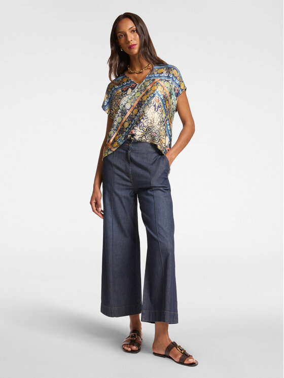 Elena Mirò Elena Mirò Jeans P506P000337N034 Blu Cropp Fit