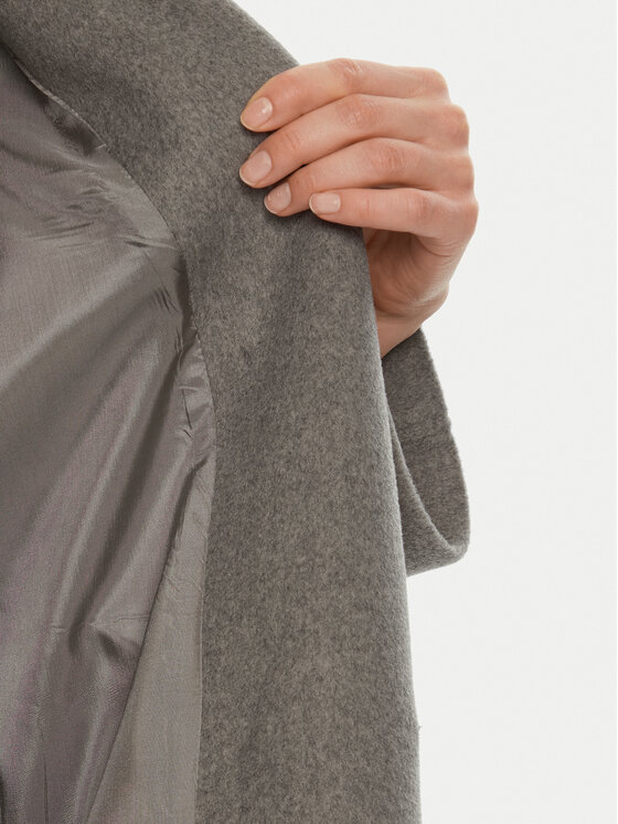 ACCESS FASHION ACCESS FASHION Płaszcz przejściowy 44-9001-119 Szary Relaxed Fit
