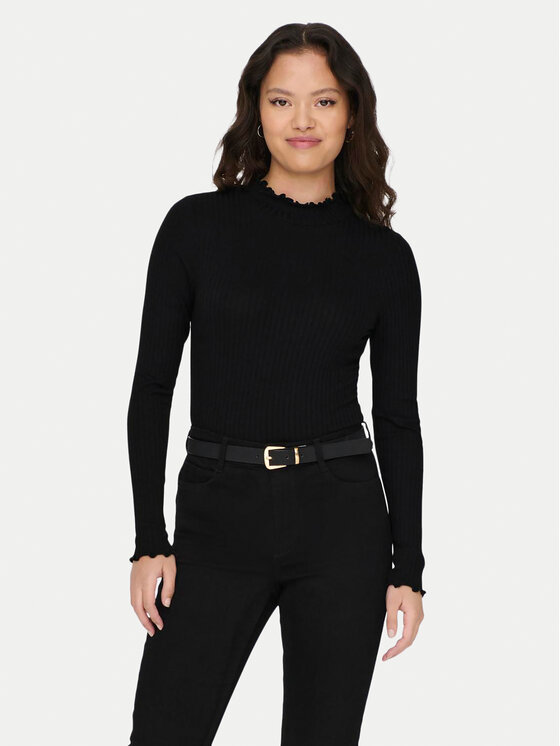 JDY Bluză Fransiska 15228065 Negru Slim Fit