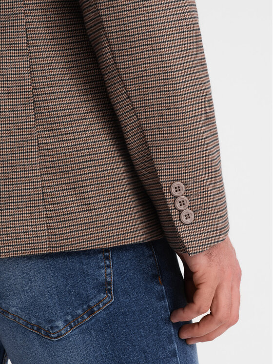 Ombre Ombre Sako OM-BLZB-0116 Hnědá Regular Fit