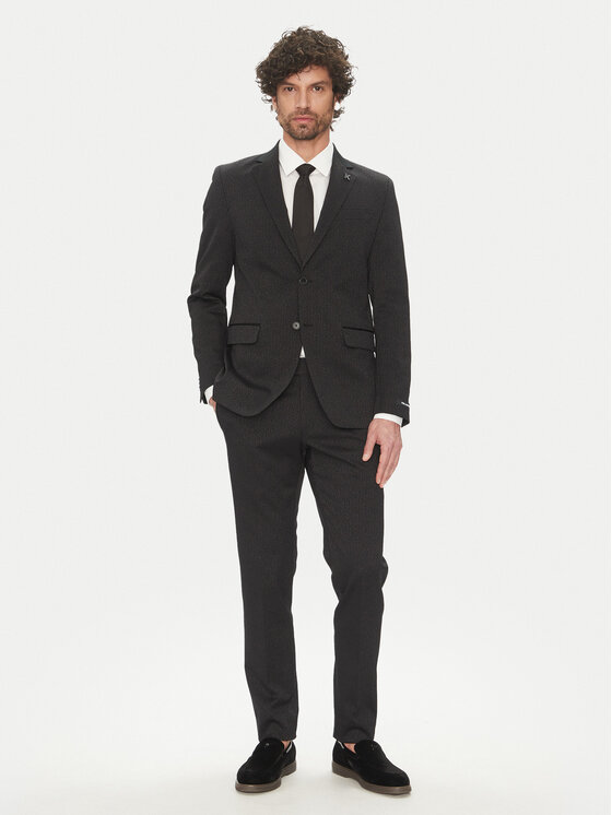 KARL LAGERFELD KARL LAGERFELD Chinos kelnes 255002 552042 Juoda Slim Fit