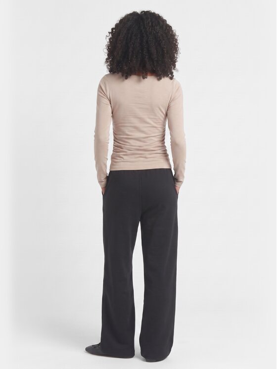 BASICLO BASICLO Longsleeve W-2352-30 Beżowy Slim Fit