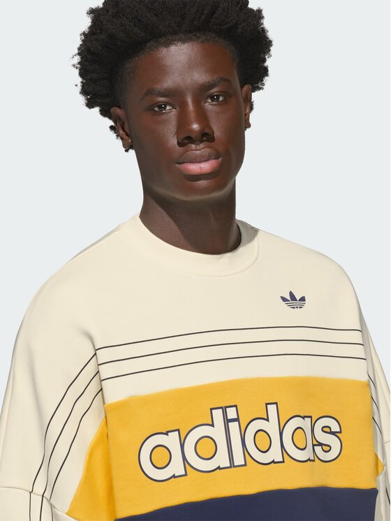 adidas adidas Bluza 164745 Biały Oversize
