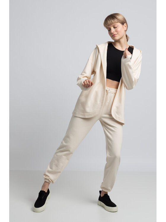 LaLupa LaLupa Bluza LA058 Écru Comfortable Fit