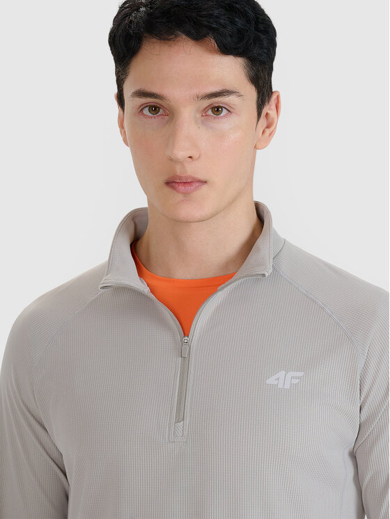4F 4F Koszulka techniczna BLAST Szary Regular Fit