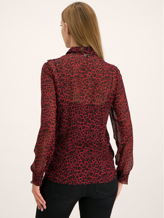 Camicia W69021 T5441 Bordeaux Regular Fit
