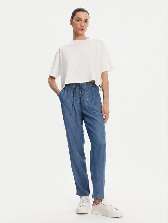 Olsen Olsen Spodnie materiałowe 14001890 Niebieski Regular Fit