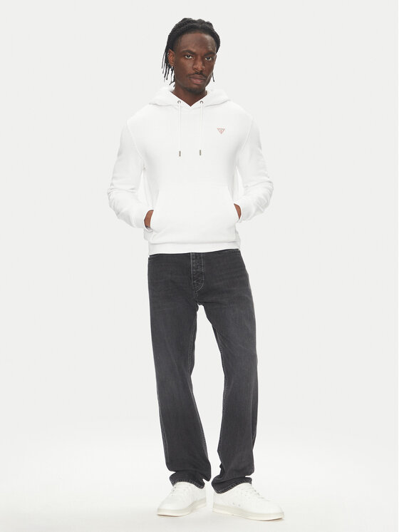 Guess Jeans Guess Jeans Mikina 165581 Bílá Classic Fit