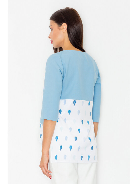 FIGL FIGL Bluzka M525 Kolorowy Regular Fit