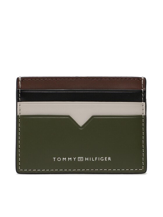 Etui pentru carduri Tommy Hilfiger Th Modern Lather Cc Holder AM0AM10994 Kaki