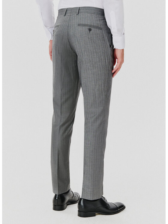 Pako Lorente Pako Lorente Spodnie garniturowe P24WF-6G-004 Szary Slim Fit