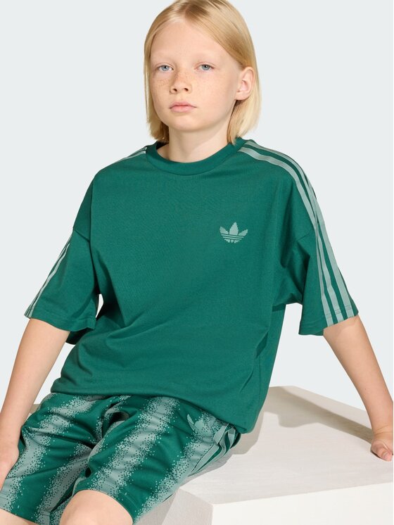 adidas adidas T-Shirt Minecraft Zielony Loose Fit