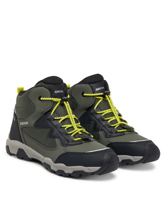 Geox Geox Auliniai batai J Magnetar Boy B Abx J463ZC 050FU C0914 D Tamsiai žalia