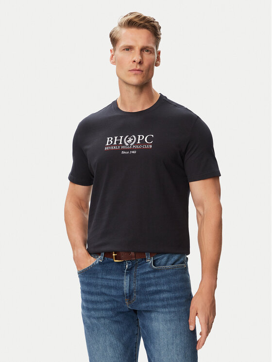 Beverly Hills Polo Club Tricou P-SS26M-TS2450043NVY Bleumarin Regular Fit