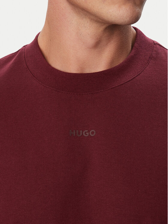 HUGO HUGO T-Shirt Dapolino 50488330 Dunkelrot Relaxed Fit