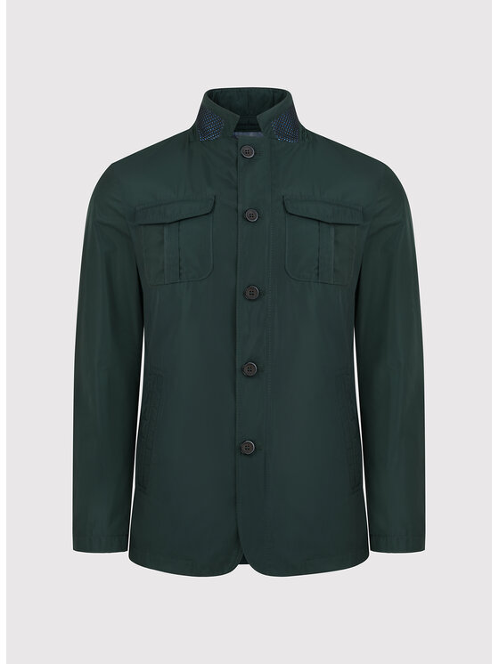 Pako Lorente Pako Lorente Kurtka przejściowa P20SF-5X-009 Zielony Classic Fit