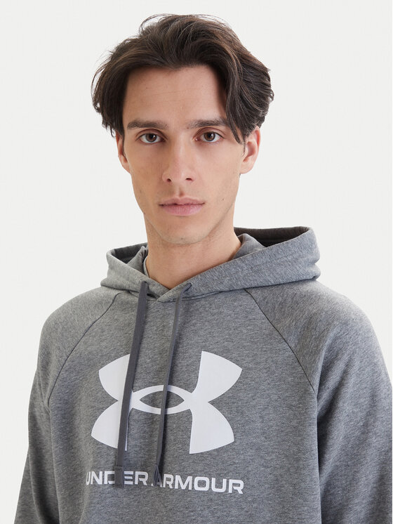Under Armour Under Armour Bluză Ua Rival Fleece Logo 1379758 Gri Loose Fit