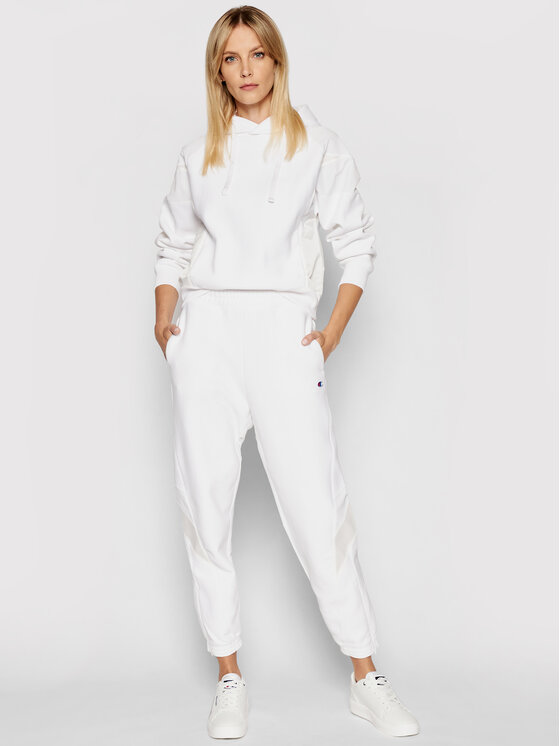Felpa Reverse Weave 114188 Bianco Custom Fit