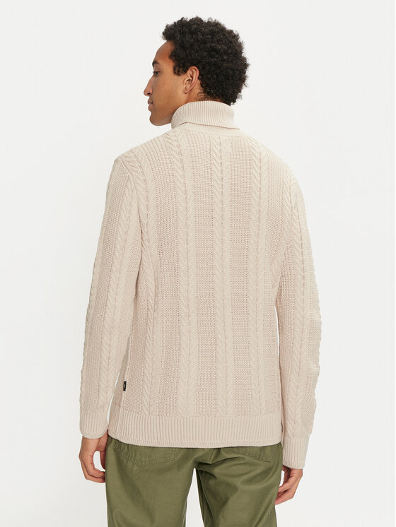 Jack&Jones Jack&Jones Krekls ar augstu apkakli 12261441 Bēšs Regular Fit