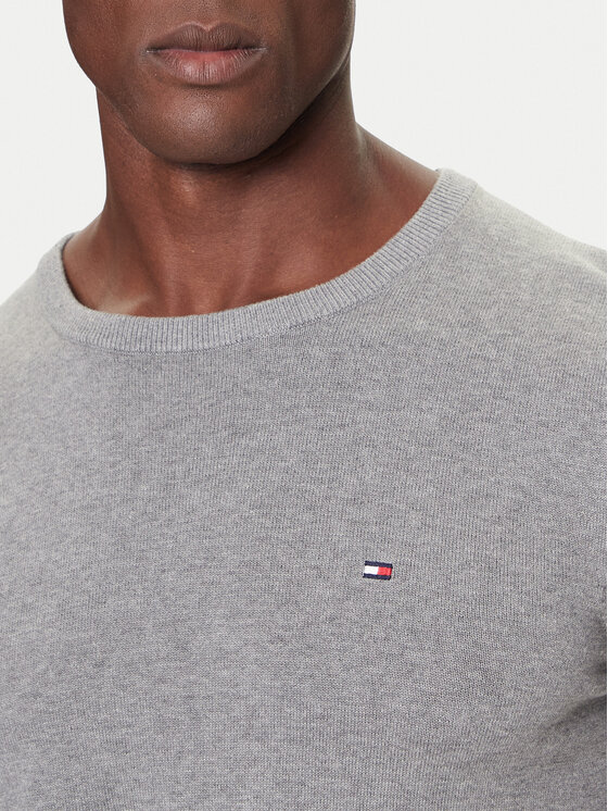 Tommy Hilfiger Tommy Hilfiger Pulover MW0MW14748 Gri Regular Fit