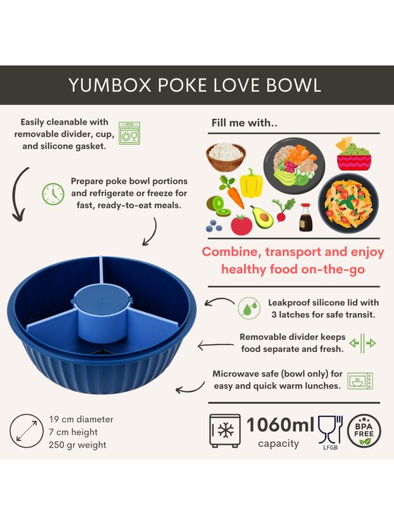 Yumbox Yumbox Lunchbox Poke Bowl Niebieski