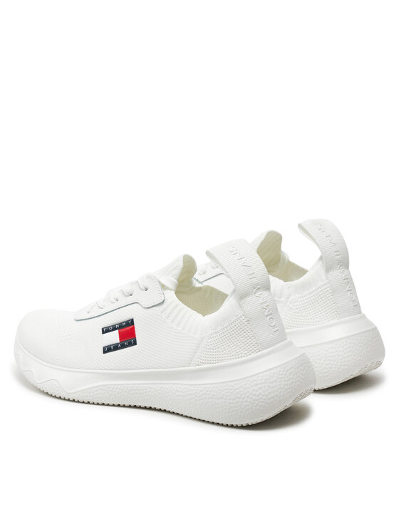 Tommy Jeans Tommy Jeans Sneakersy Tjw Knit Runner EN0EN02564 Écru