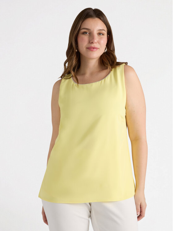 Fiorella Rubino Fiorella Rubino Top D250T000255N018 Giallo Regular Fit