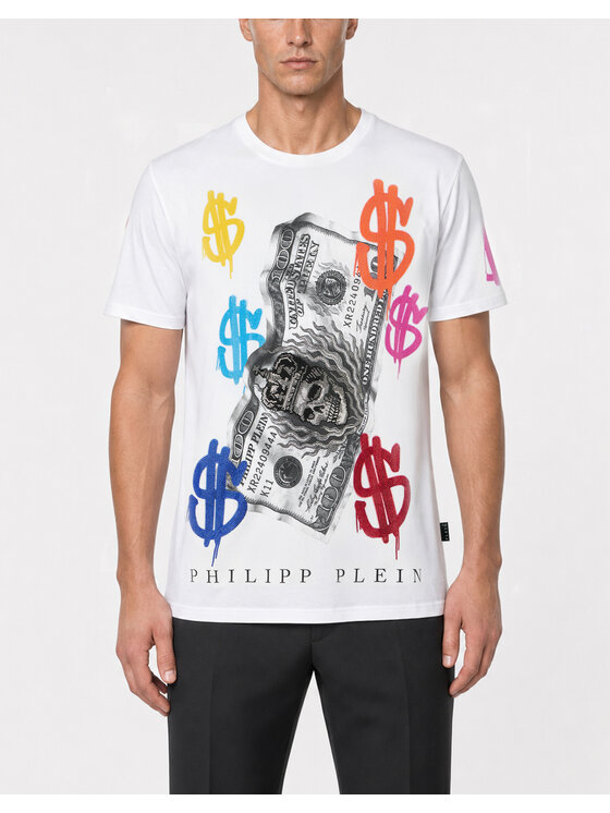 PHILIPP PLEIN PHILIPP PLEIN T-Shirt 31104 Biały Regular Fit