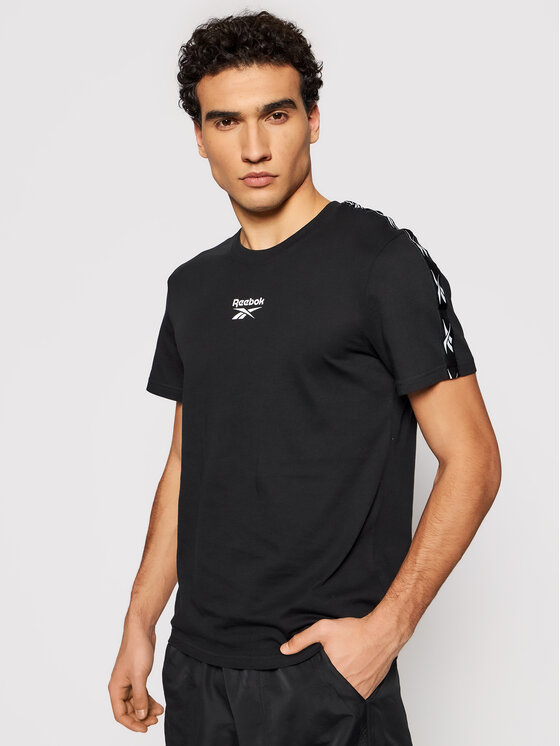 Reebok T-Shirt Training Essentials Tape GQ4205 Schwarz Regular Fit •  Modivo.at