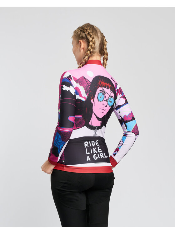 Rivanelle Rivanelle Koszulka rowerowa SUNSET WINTER Kolorowy Narrow Fit