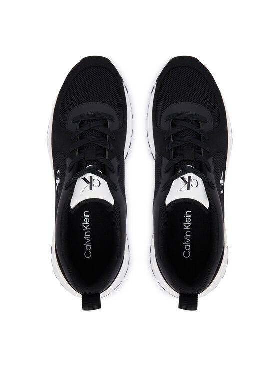 Calvin Klein Calvin Klein Snīkeri Hike Runner Lace Up Su Mesh HM0HM02448 Melns