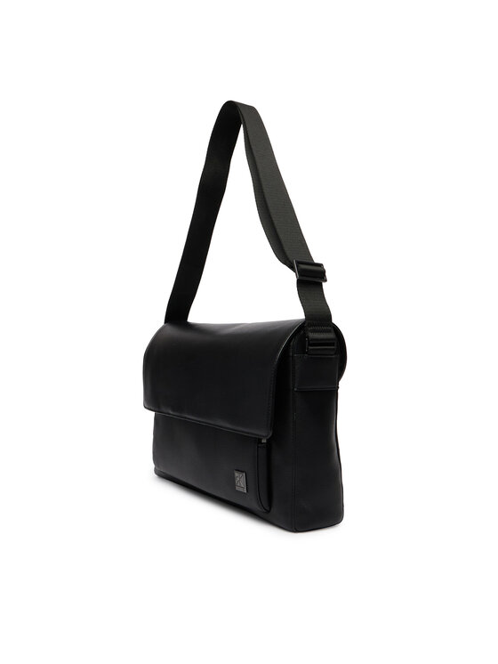 Calvin Klein Calvin Klein Saszetka Emblem Hw Flap Messenger LV04D3299G Czarny