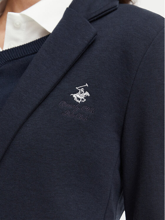 Beverly Hills Polo Club Beverly Hills Polo Club Marynarka P-SS26W-F6547 Granatowy Regular Fit