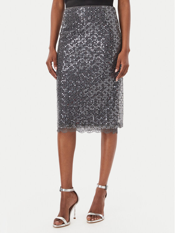 Marella Marella Midi szoknya Agevole 2623776034 Szürke Regular Fit