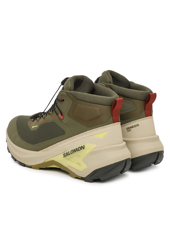 Salomon Salomon Trekking čevlji Genesis Mid GTX L45409400 Khaki