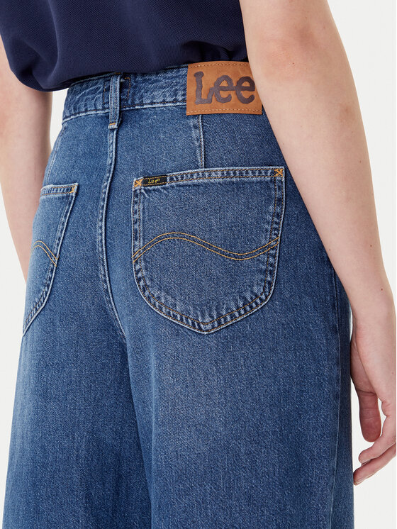 Lee Lee Jeans hlače Stella 112370893 Modra Wide Leg