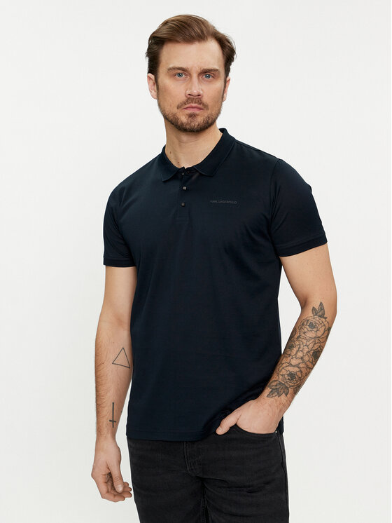 KARL LAGERFELD Tricou polo 745000 542200 Bleumarin Regular Fit