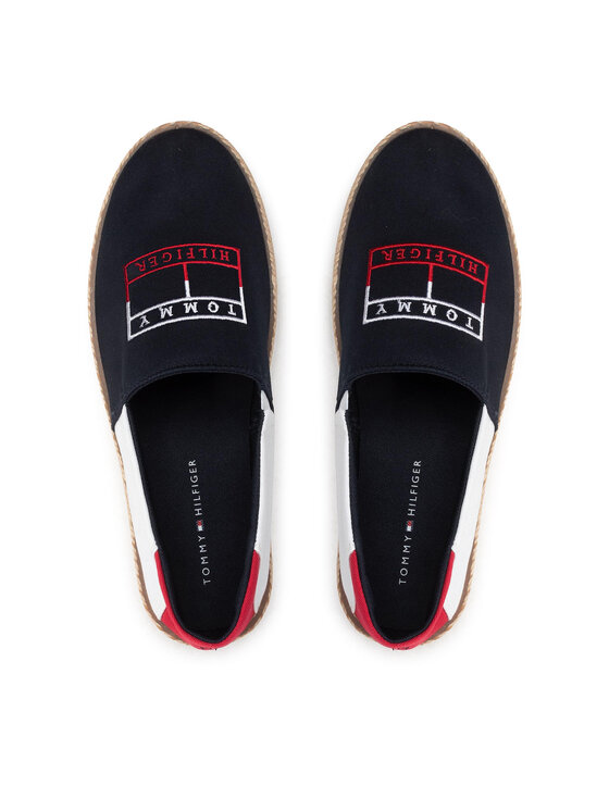 Tommy Hilfiger Tommy Hilfiger Espadrile Color Block Espadrille FM0FM04057 Tamnoplava