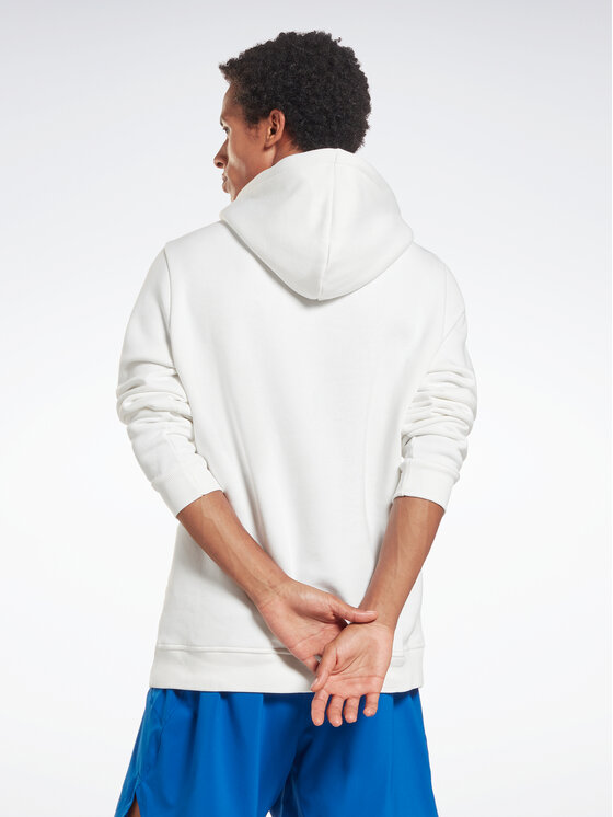 Reebok Reebok Sweatshirt Identity Stacked Logo H54805 Weiß Regular Fit